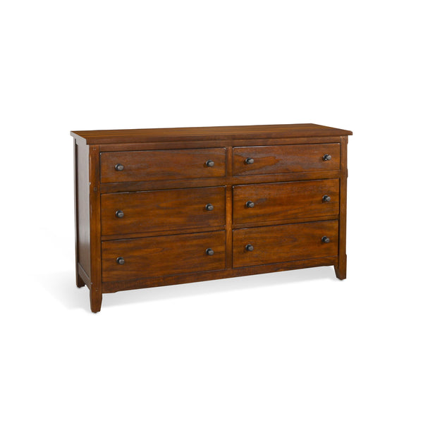 Santa Fe Petite 6-Drawer Dresser Dark Chocolate