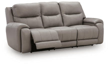 Real Moments - Power Reclining Sofa With Audio Seating - Ash