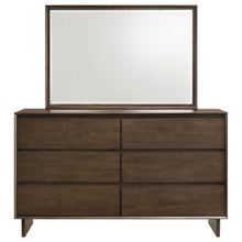 Glenwood - 6-Drawer Dresser And Mirror - Warm Brown