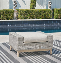 Seton Creek - Gray - Ottoman With Cushion