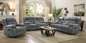 Higgins - Upholstered Motion Reclining Sofa Set