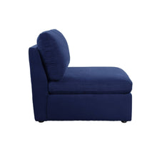 Crosby - Armless Chair - Blue Fabric