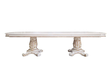 Vendome - 30" Dining Table With Pedestal Base - Antique Pearl