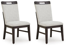 Neymorton - Dining Upholstered Side Chair (Set of 2) - Light Gray / Brown