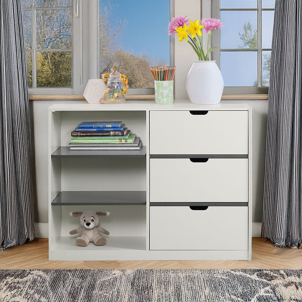 Ratana Cabinet Gray & White