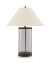 Junrow - Glass Table Lamp - Clear / Brown