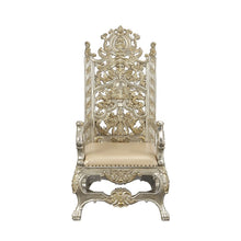 Danae - Arm Chair (Set of 2) - Synthetic Leather , Champagne & Gold