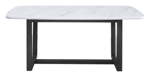 Madan - Dining Table - Marble Top & Weathered Gray Finish