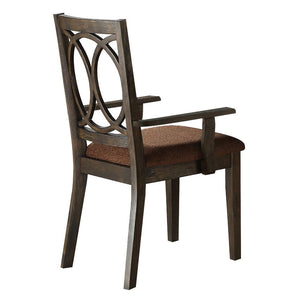 Jameson - Arm Chair (Set of 2) - Brown Fabric & Espresso
