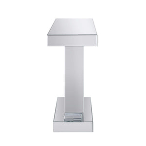Noralie - Rectangular Console Table - Mirrored & Faux Diamonds