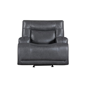 Titan - Glider Recliner With Power Headrest & Footrest - Gray