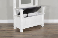 Carriage House - Hall Tree - Cottage White / Europen Dark