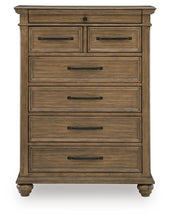 Karallin - Seven Drawer Chest - Medium Brown