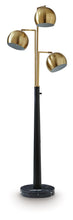 Sorcha - Metal Floor Lamp - Gold Finish / Black
