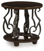 Frallyn - Dark Brown - Round End Table