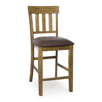 Urbinforte - Light Brown - Upholstered Barstool (Set of 2)