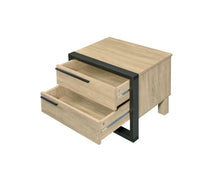 Erasto - Accent Table - Oak & Black
