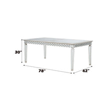 Varian - 78" Dining Table - Mirrored & Antique Platinum