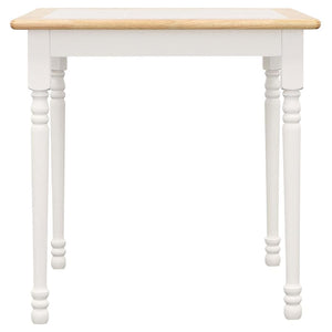 Carlene - 5 Piece Square Windsor Dining Table Set - White