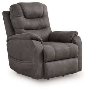 Snowfield - Gunmetal - Power Lift Recliner