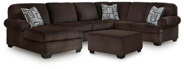 Kimlee Sectional And Ottoman Set