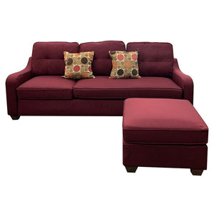 Cleavon II - Sectional Sofa - Red Linen