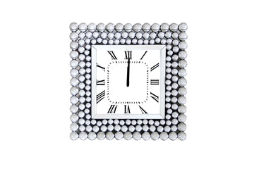 Boffa - Geometric Pattern Trim Wall Clock - Mirrored