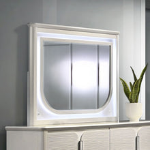 Laveda - Mirror With LED - Pearl White Finish