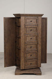 Mar Vista - Swivel Lingerie Chest With Mirror - Walnut