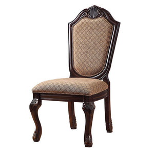 Chateau De Ville - Side Chair (Set of 2) - Fabric & Espresso Finish