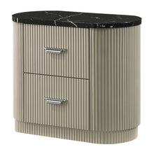 Travonte - Nightstand - Gray / Beige