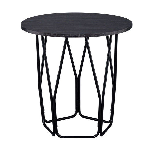 Sytira End Table Espresso & Black