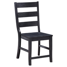 Newport - Ladder Back Wood Dining Side Chair (Set of 2) - Black