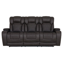Wendell - Power Motion Sofa With Dropdown Table, Storage, USB & LED - Dark Gray
