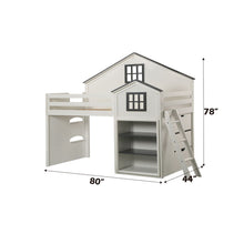 Ratana - Loft Bed - Gray & White