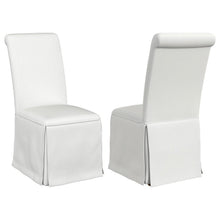 Shawna - Upholstered Skirted Dining Chair (Set of 2) - White