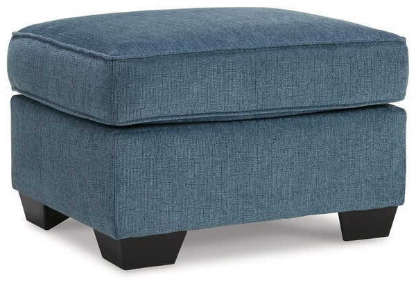 Cashton Ottoman Blue