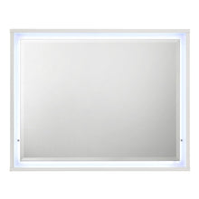 Esther - Mirror With LED - White / Silver