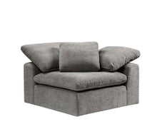 Naveen - Linen Modular Wedge With Pillow - Gray