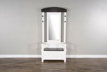 Carriage House - Hall Tree - Cottage White / Europen Dark