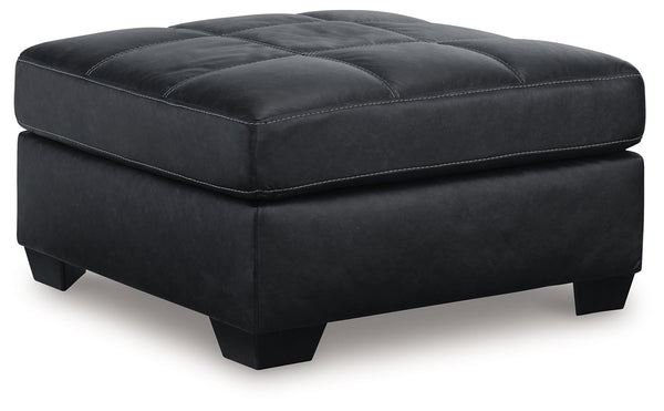 Barlin Mills Oversized Accent Ottoman Carbon
