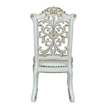 Vendome - 48" Side Chair (Set of 2) - Synthetic Leather & Antique Pearl