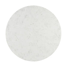 Kala - Round Dining Table With Marble Top - Natural Marble Top & Oak
