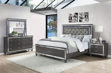 Refino - Bedroom Set - Gunmetal