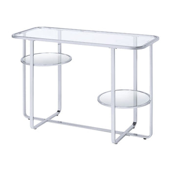 Hollo - Sofa Table - Glass & Chrome