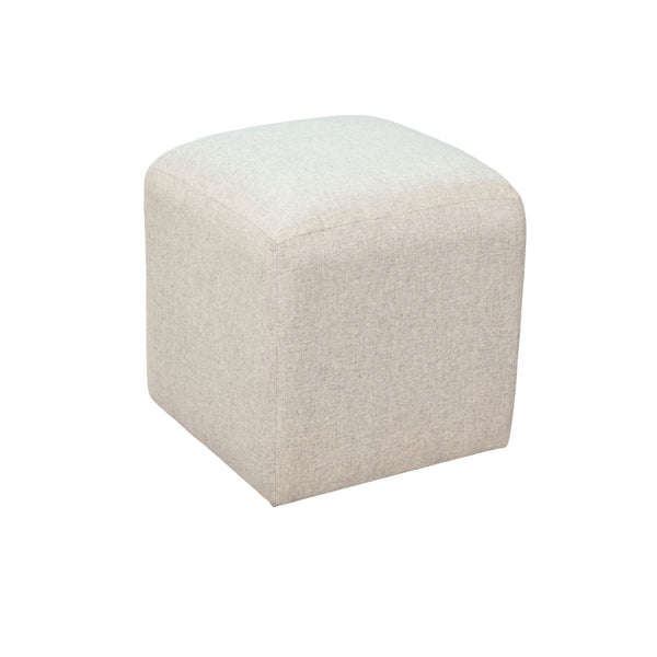Gibson Ottoman Cushion Stool With Casters Wheat