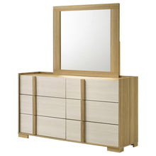 Hyland - 6-Drawer Dresser With Mirror - Natural