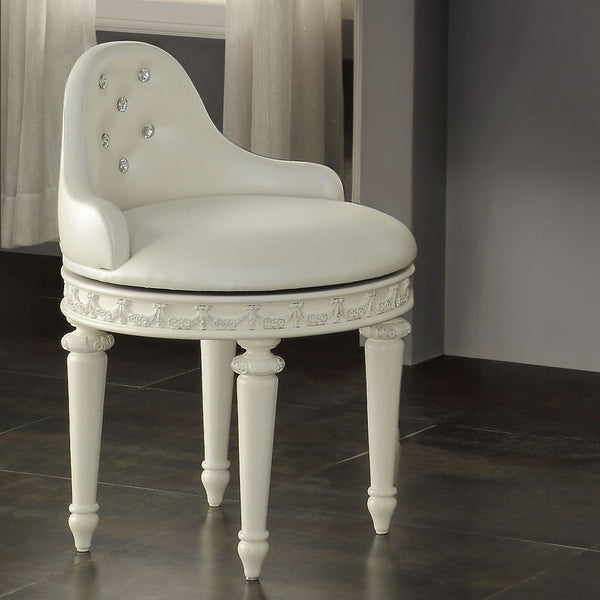 Dorothy Vanity Chair With Swivel Ivory