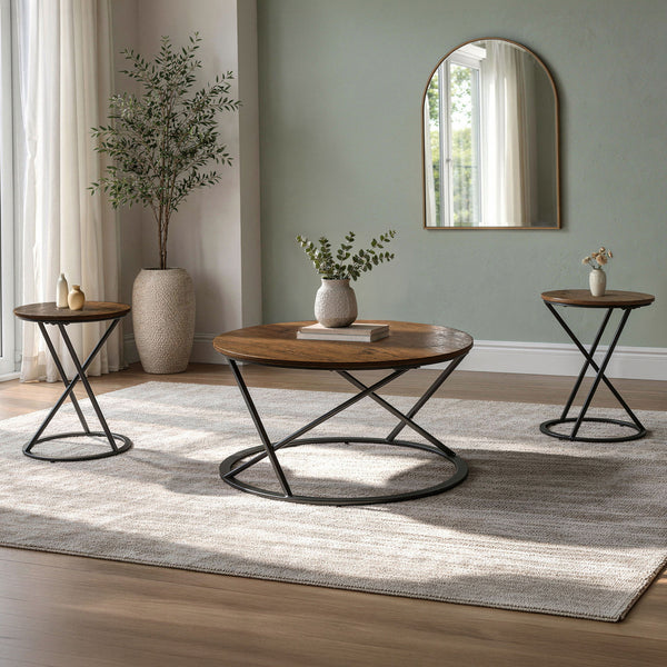 Emery 3 Piece Occasional Set (1 Coffee & 2 End Tables)
