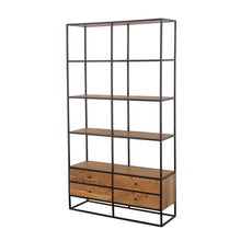 Belcroft - 4-Drawer Storage Bookshelf - Natural Acacia